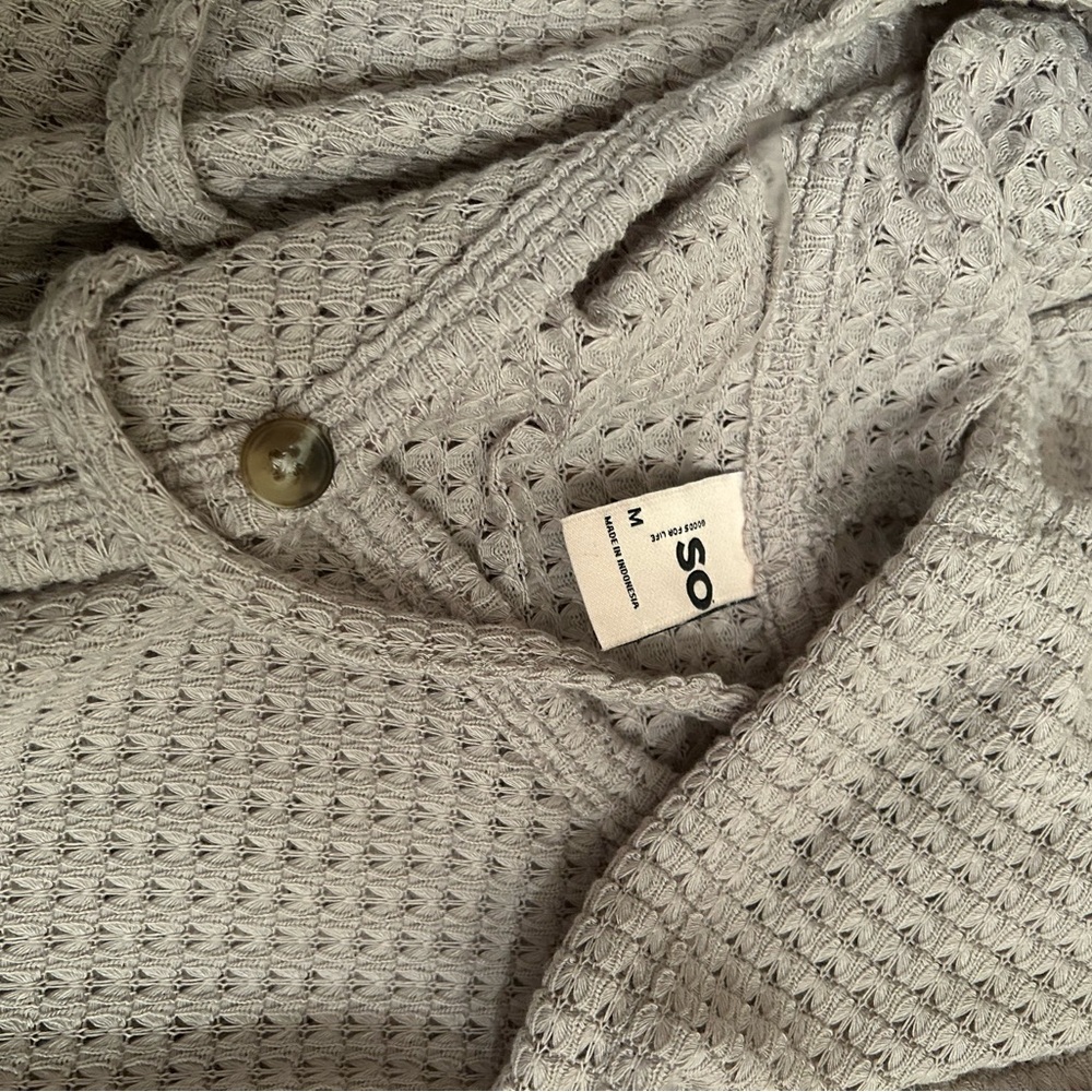 ASOS Light Gray Waffle Knit Sweater - Picture 6 of 11